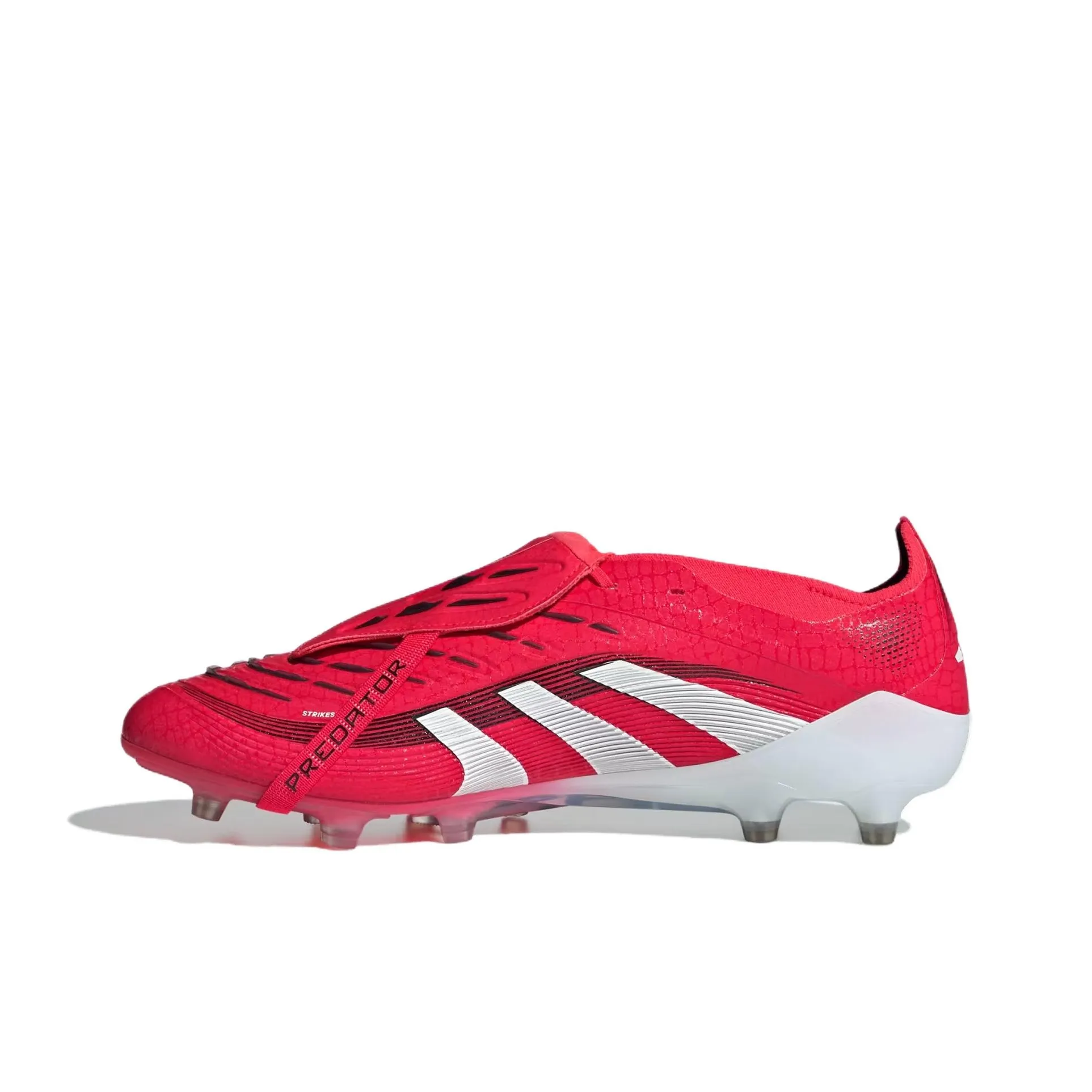 Adidas PREDATOR ELITE Anti Slip Wear Resistant Soccer Shoes Unisex Clear Red Cloud White Core Black