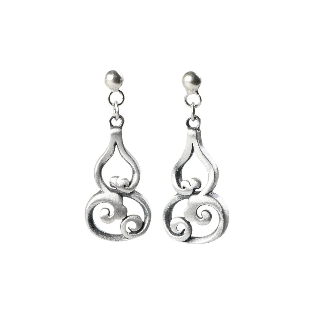 JINLUWANG 925 Sterling Silver Earrings Unisex