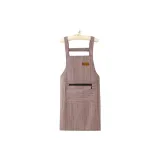 컬러드 면 스트라이프 패턴 [Straps] 커피