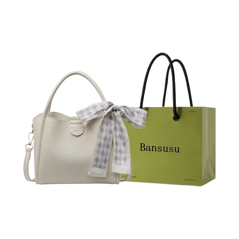 Bansusu ПУ (полиуретан) Сумка через плечо Одно плечо Обычная Женская Белая Розовая Хаки Черная Коричневая