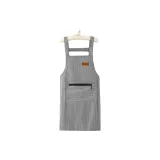 컬러드 면 스트라이프 패턴 [Straps] 블랙