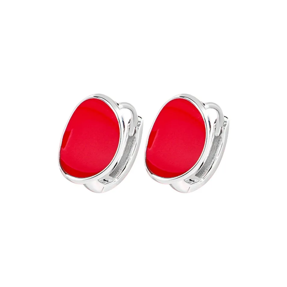 U state 925 Sterling Silver Hoop Earrings Unisex