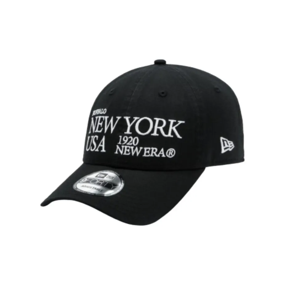 New Era Cotton Baseball Caps Unisex Black