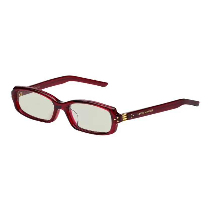 GENTLE MONSTER Ацетат Прямоугольные Солнцезащитные очки Мужские Красные