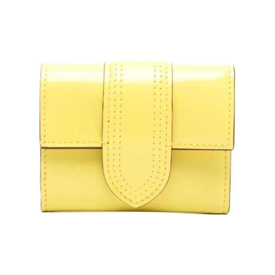 Jacquemus Le Bambino Calfskin Wallet Women's Yellow