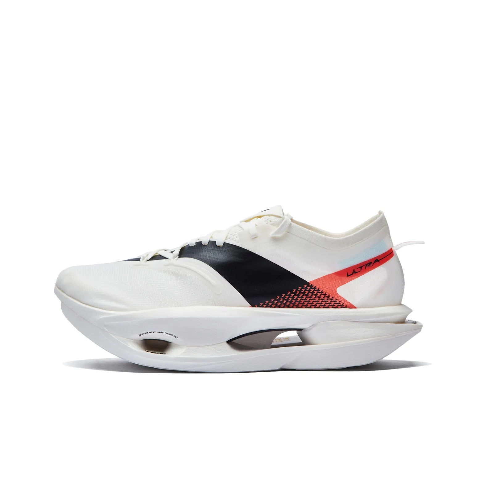 LiNing Feidian 5 ULTRA Cushioning, Slip Resistant, Rebound Low Top Running Shoes Unisex Champagne White
