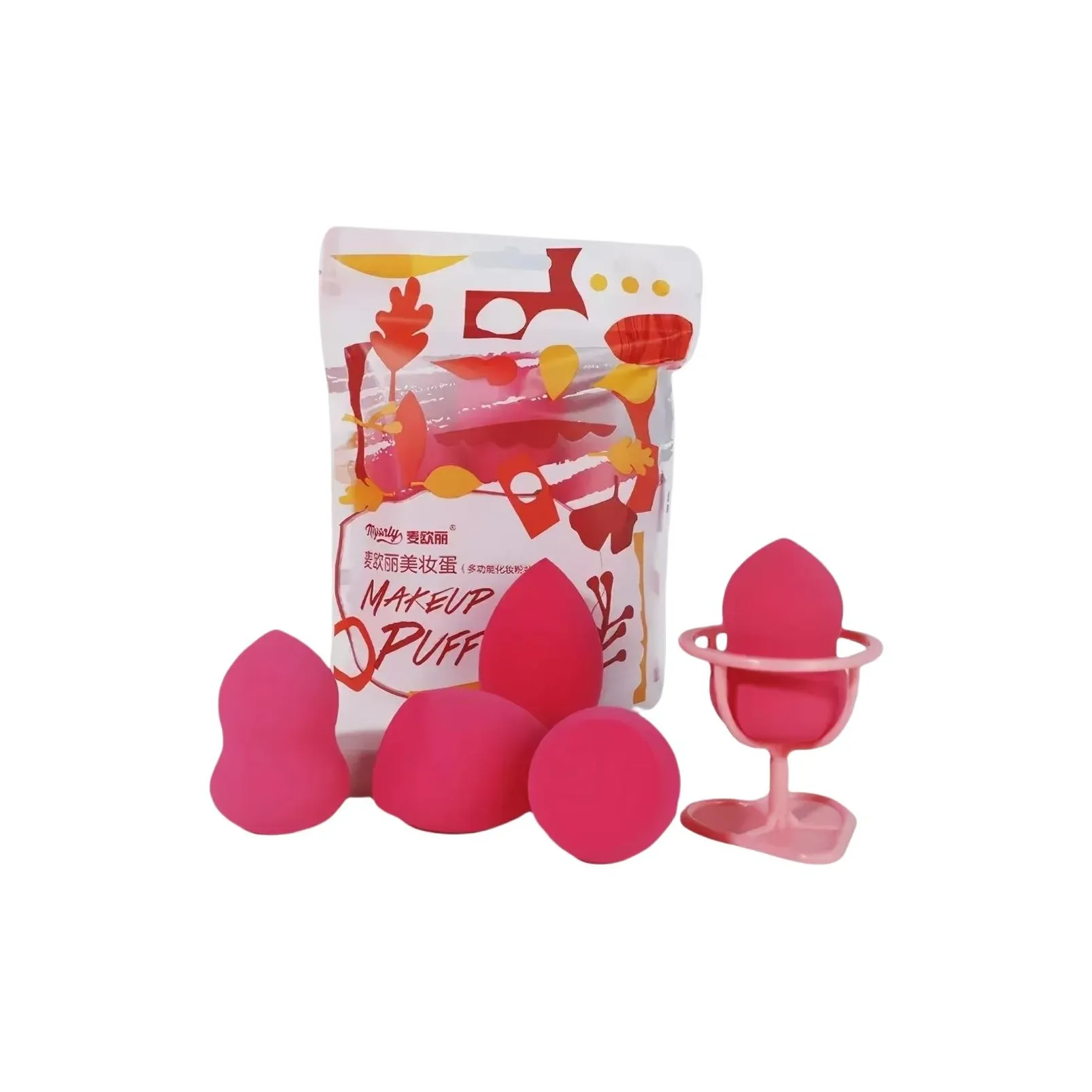 MY ONLY Makeup Губка Набор Ультра Мягкий Makeup Розовый Яйцо Пачка Дружелюбный к коже Dry and Wet Dual Use Нет Розовый