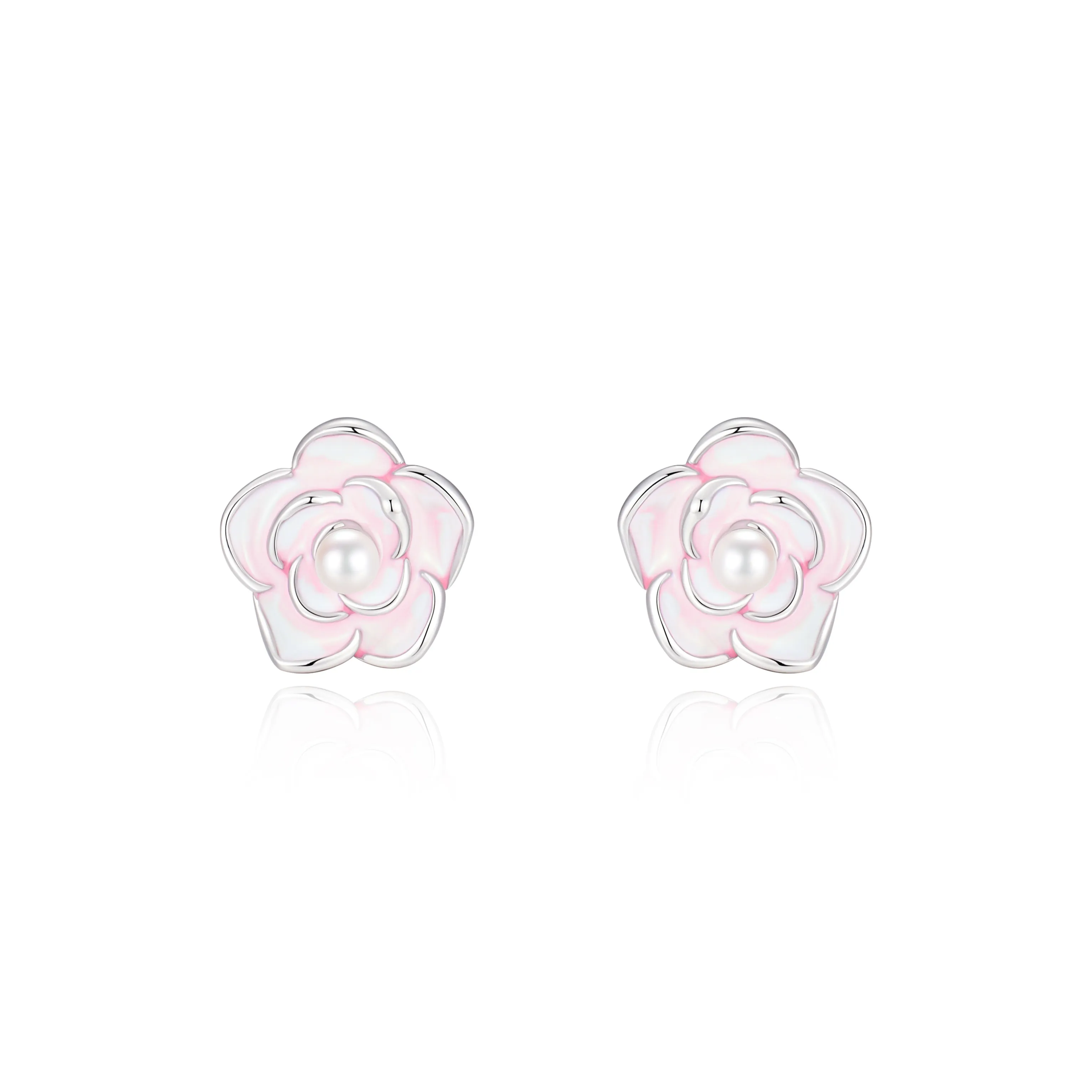 ZSY S925 Пара OF Серьги-гвоздики Женские Коробка