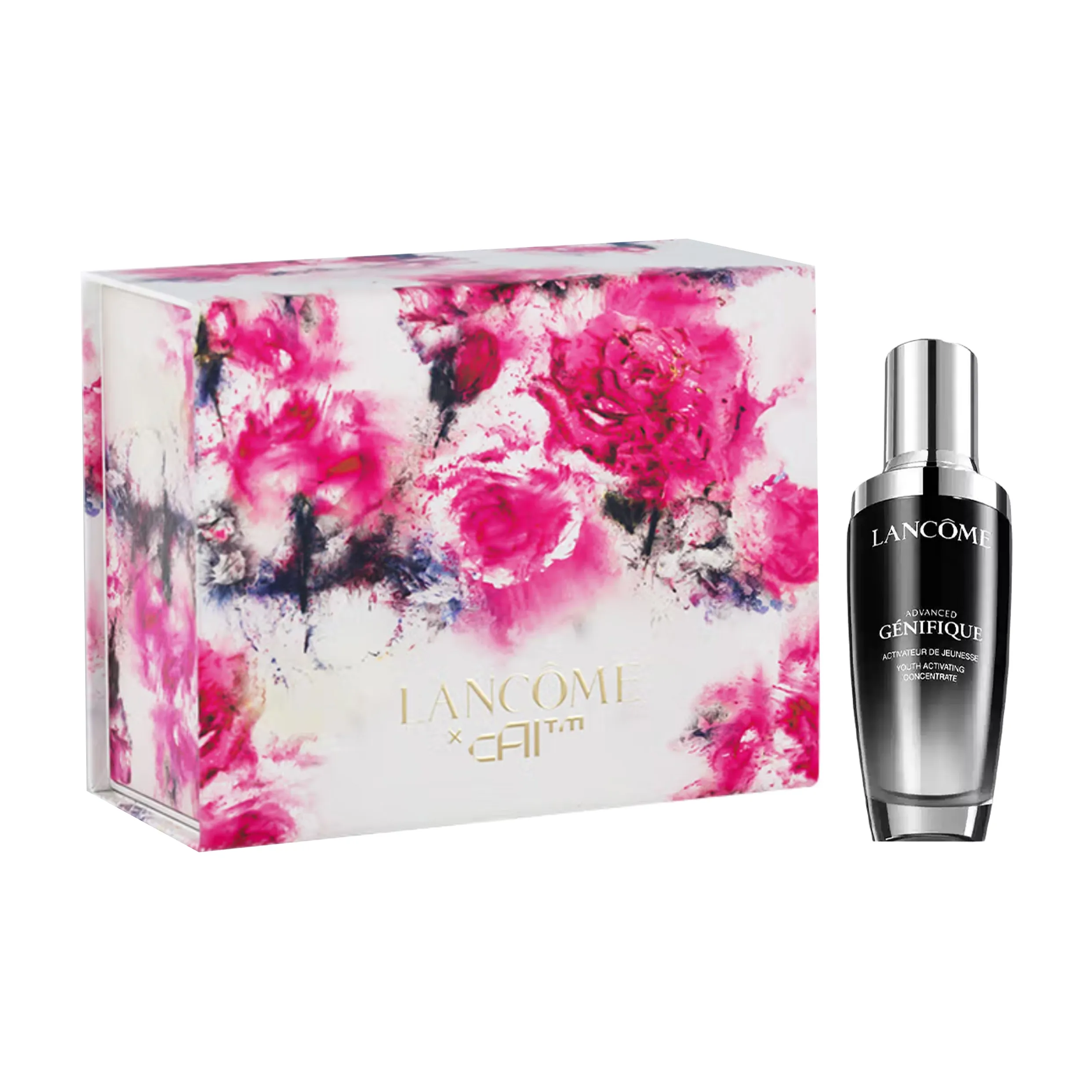 LANKOU Красота Blossom Floral Новогоднее ограниченное издание Маленькая черная бутылка Сыворотка Увлажняющая и восстанавливающая 50 мл