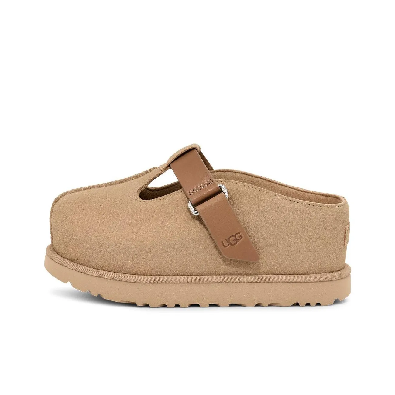 ugg Crew EVA Abrasion Resistant Slip Resistant Wrap toe Slippers Women's Light Brown