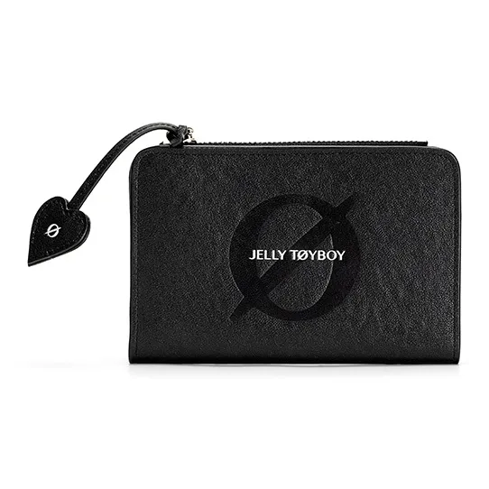 JELLYTOYBOY Премиум Коровья кожа Материал Empty Набор Кошелек Картхолдер Обычный Унисекс Черный