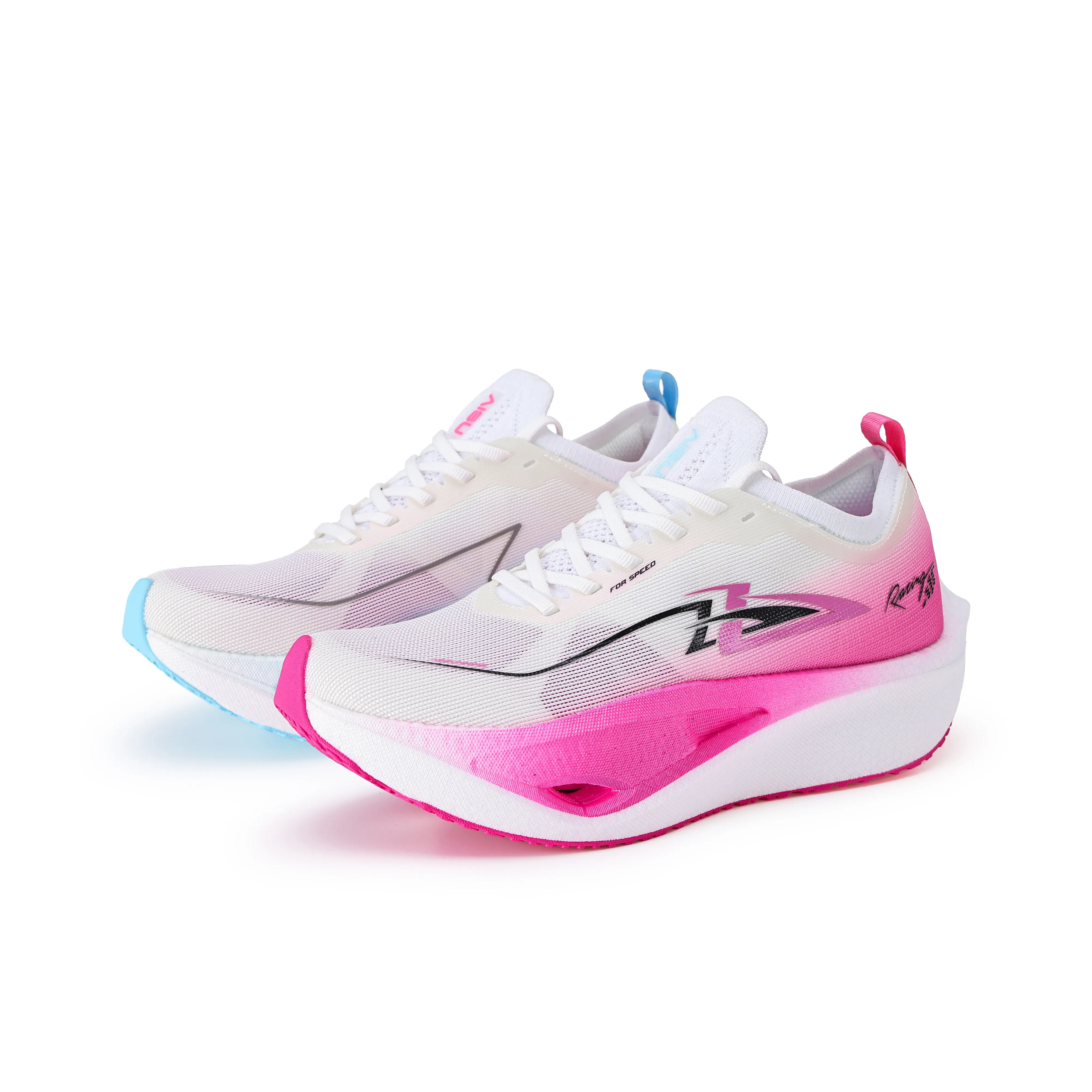 AISU Амортизация Поддержка Баланс Низкий Топ Карбоновая Плита Бег на Длину Обувь Унисекс Spring Garden Розовый