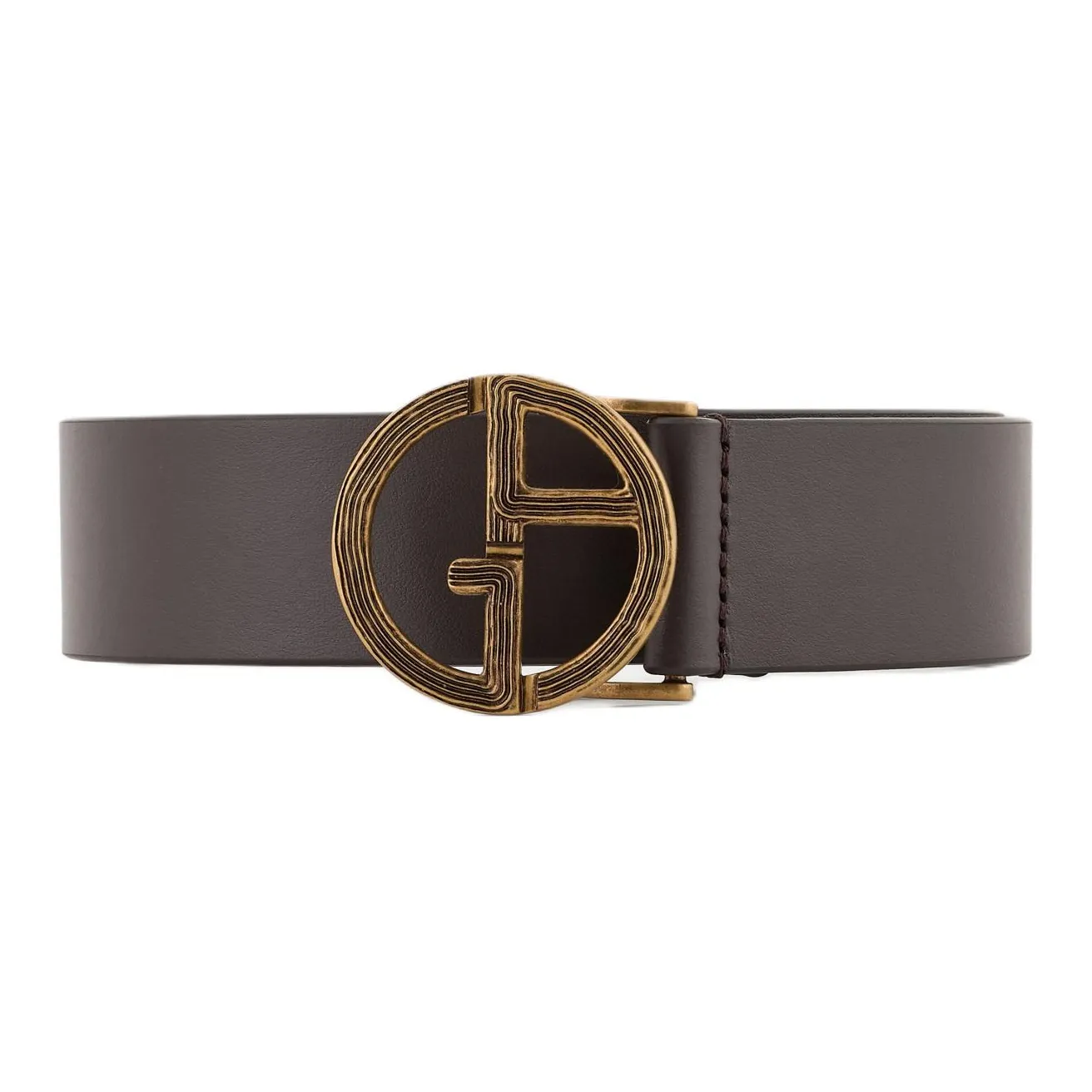 EMPORIO ARMANI Leather Belt With Ga Logo