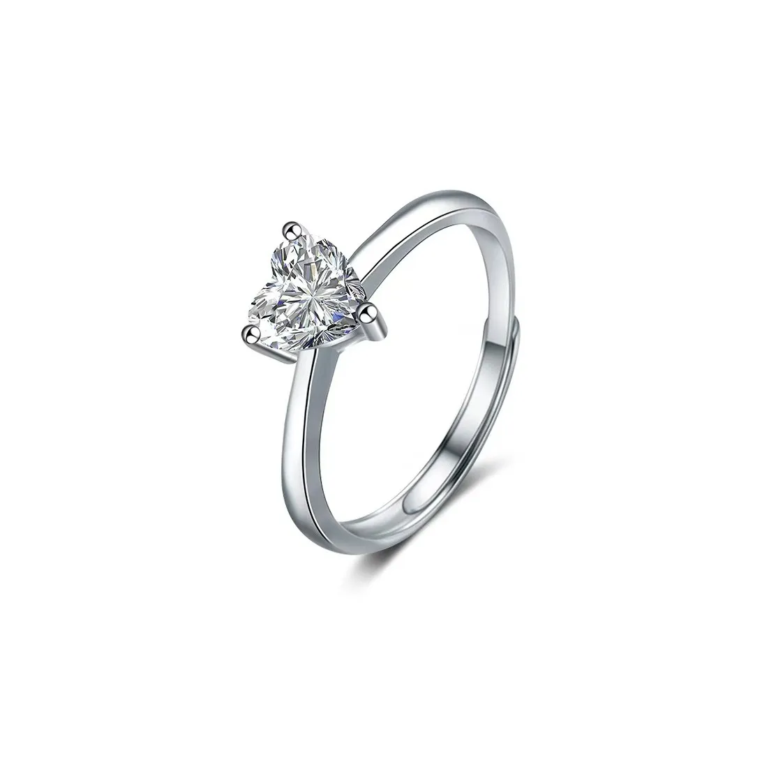 KOOGIS S925 Sterling Silver Moissanite Rings Women's