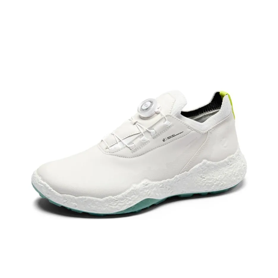 Ecco Golf Biom H5 Slip Resistant Abrasion Resistant Низкий Топ Мужская Белая Обувь для гольфа