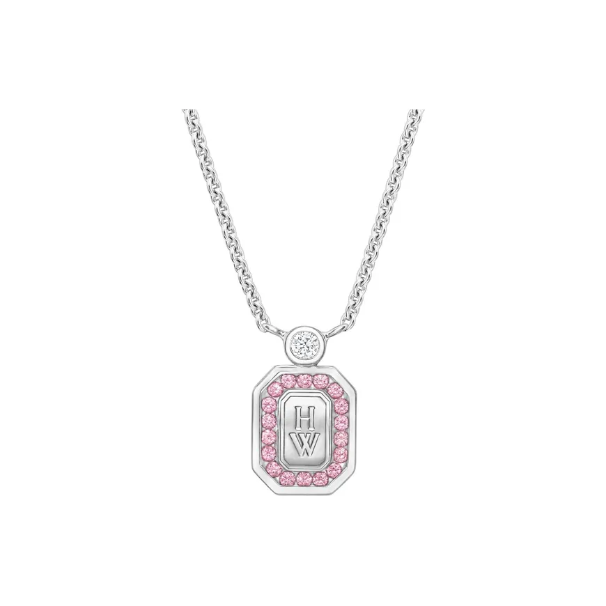 HARRY WINSTON Sapphire, Diamond, Platinum Charms / Pendants Unisex Silver