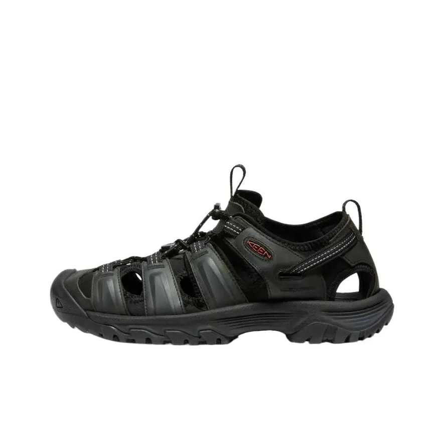 KEEN Targhee 3 Slip Resistant River Trekking Shoes Men's Gray Black