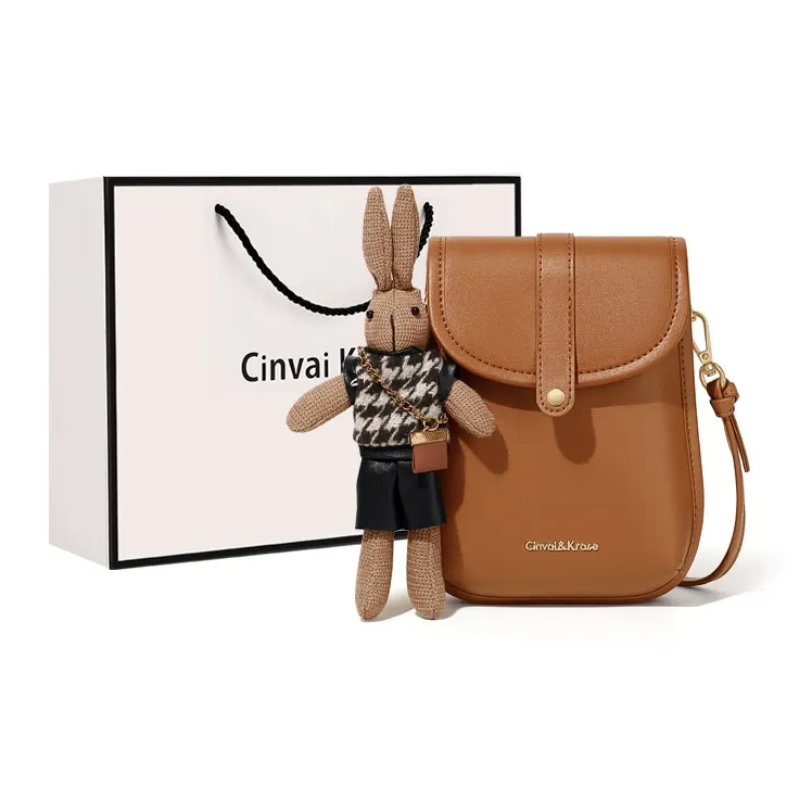 CinvaiKrose Сумка через плечо из коровьей кожи с синтетической кожей чехол для телефона маленький женская