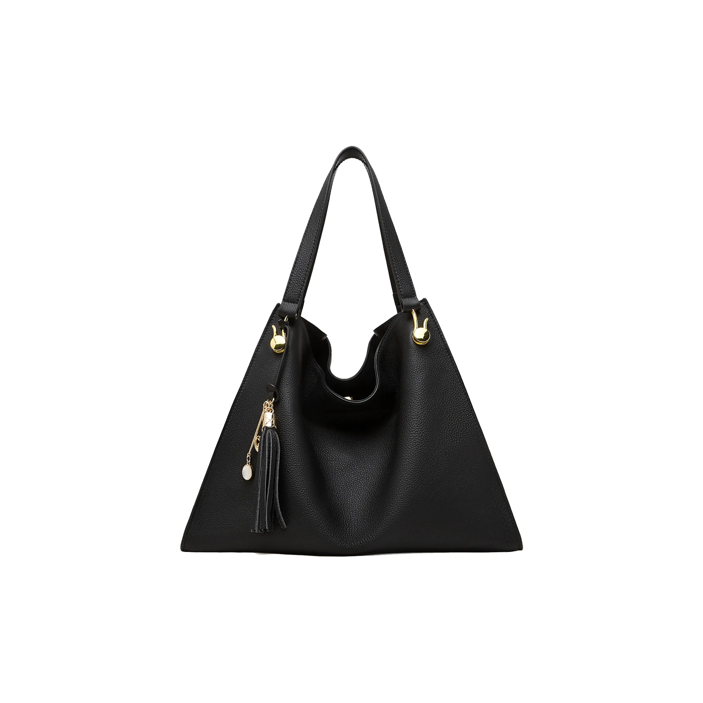 Geshiman Коровья кожа Тоут Стандартный Женский Черный Бургунди