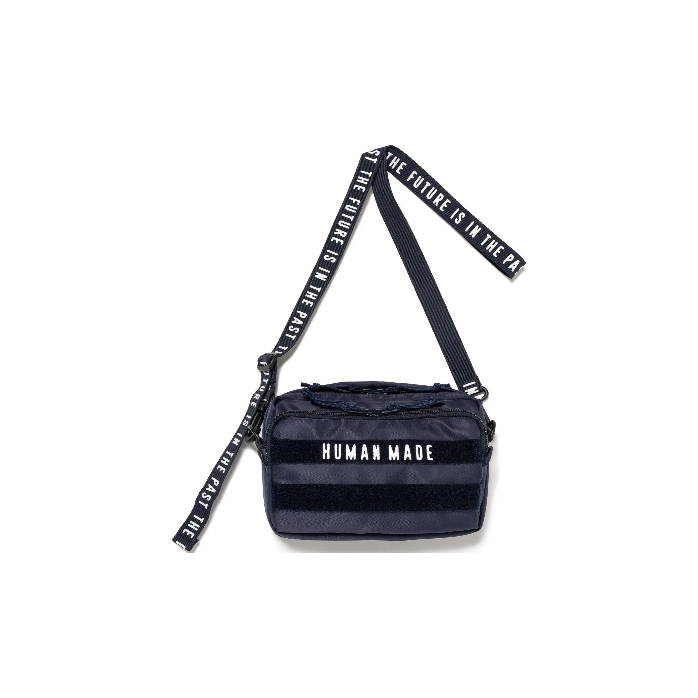 HUMAN MADE Нейлоновая сумка через плечо маленькая унисекс морской синий