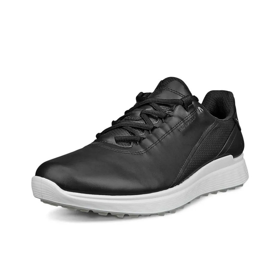 Ecco GOLF S Повседневный Slip-resistant Abrasion-resistant Низкий топ Обувь для гольфа Мужская Черная