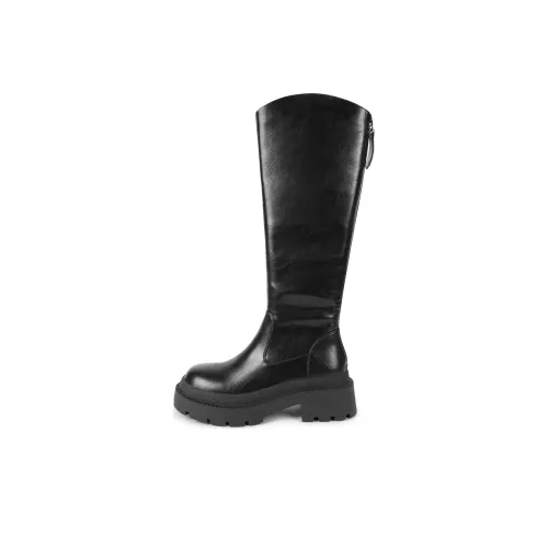 TOOMANYSHOES Женские высокие сапоги до колена, черные