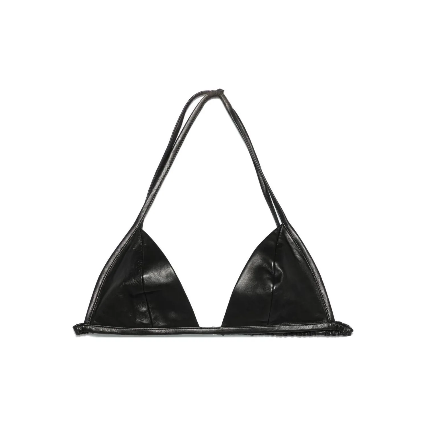 RICK OWENS Halterneck Leather Top