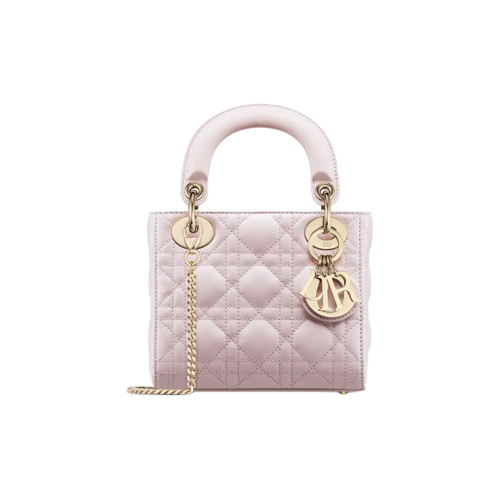 DIOR Lady Dior Sheepskin Lady Dior Bag, Shoulder Bag, Crossbody Bag, Handbag Mini Women's Pink