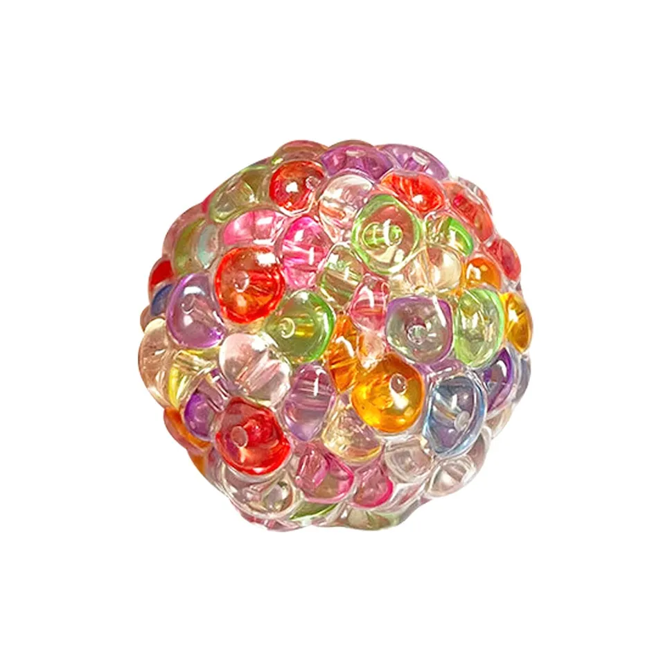 Куклы и Медведи Танцуют Креативный POP Вверх Бусина Ослепительный цвет ICE CUBE Ручная работа Шар And Нитка бусин Игрушки