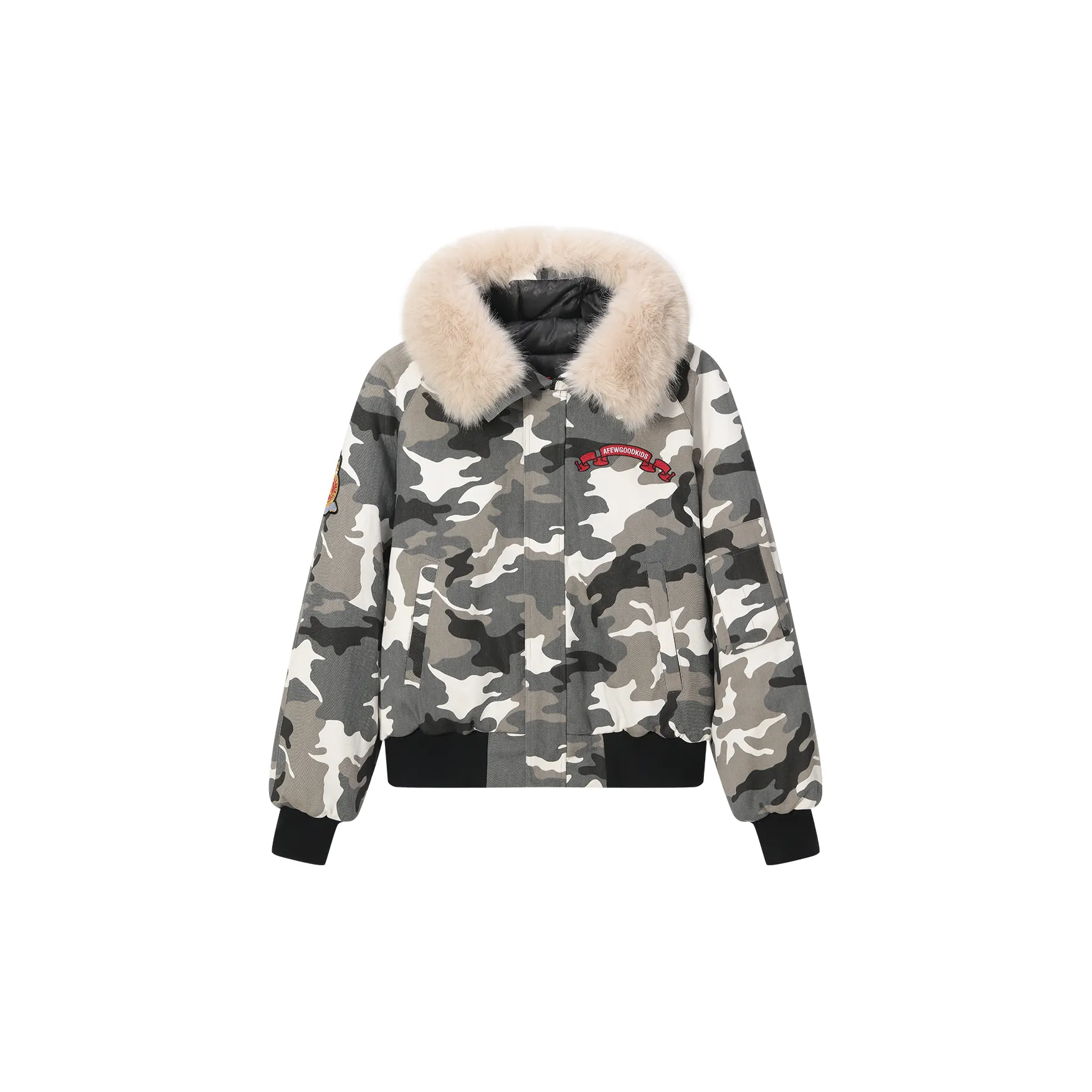 AFGK SS25 Хлопковый пуховик Унисекс Камуфляж