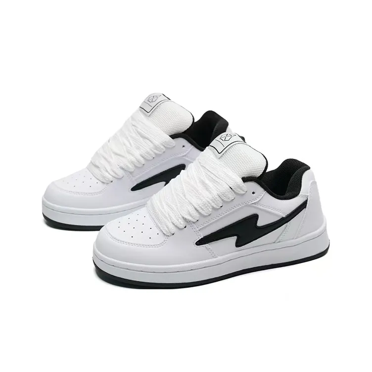 WJA Низкие кроссовки для скейтбординга Женские Белые Черные