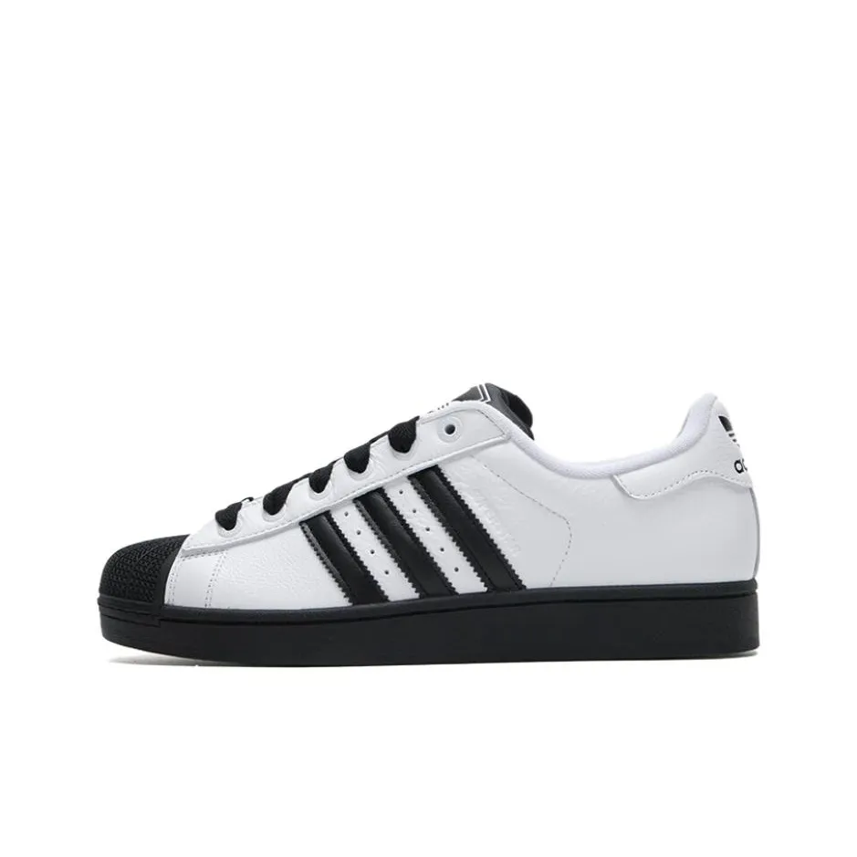 Adidas Originals Superstar 2 Anti Slip Wear Resistant Low Top Skateboard Shoes Men's White