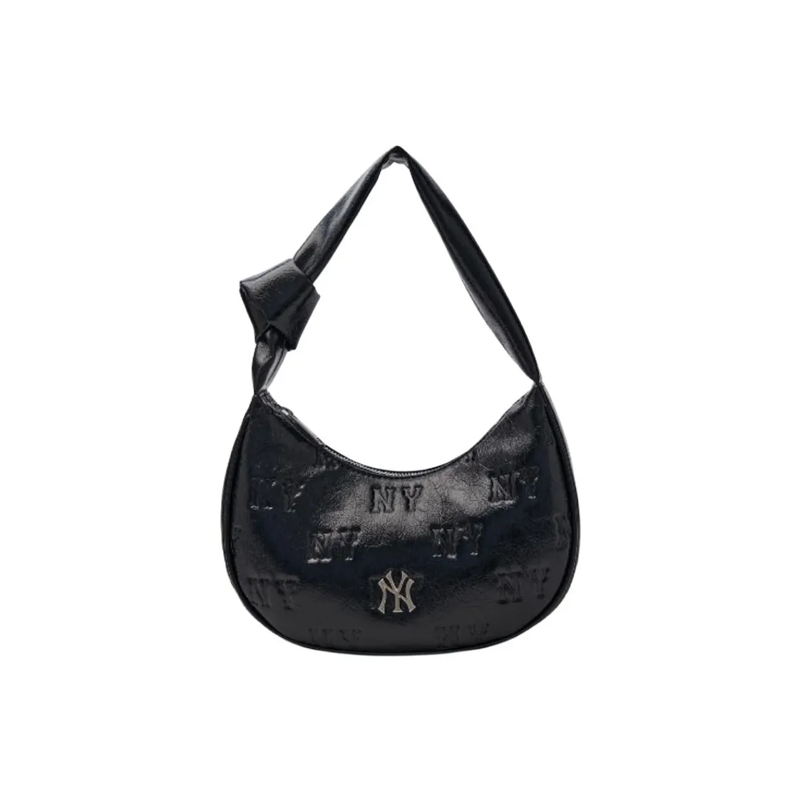 MLB MONOGRAM New York Yankees Сумка-хобо из синтетической кожи Женская Черная