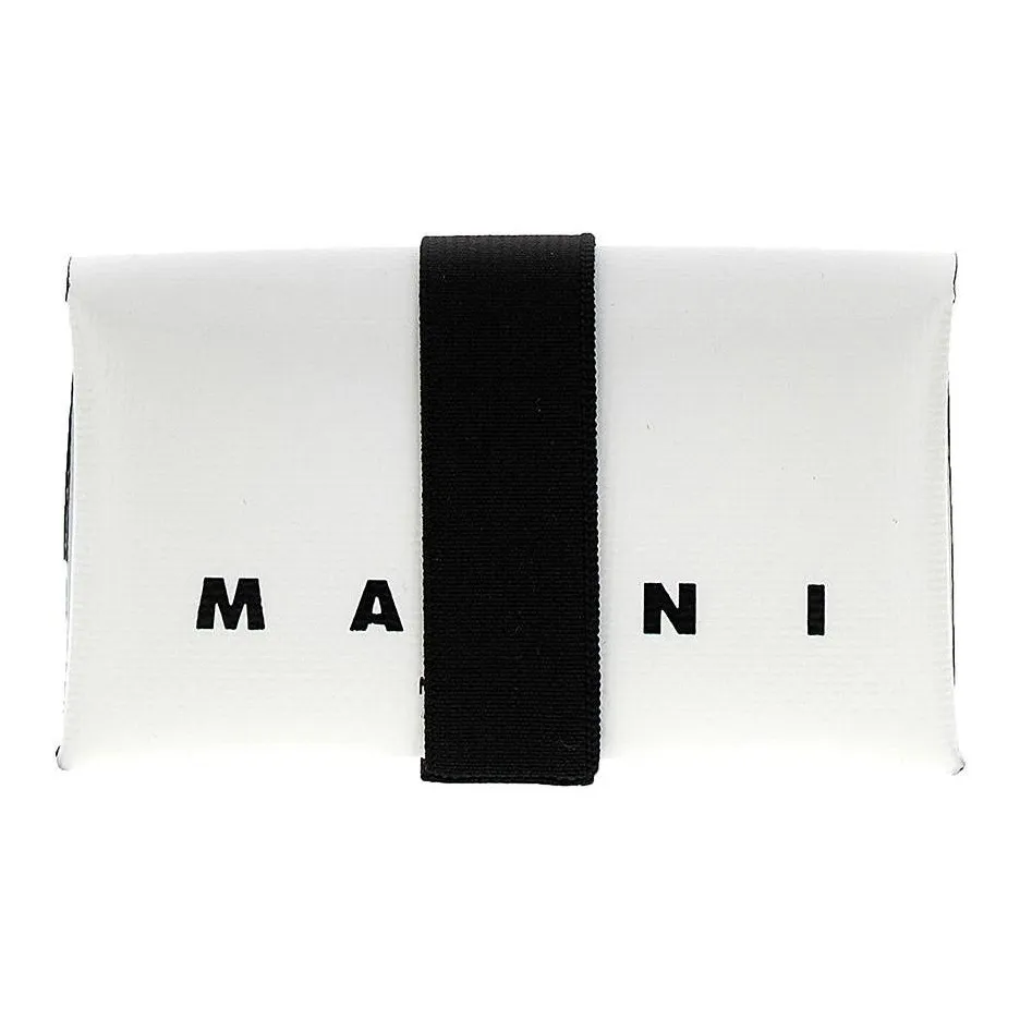 MARNI Logo Printed Tri-Fold Wallet