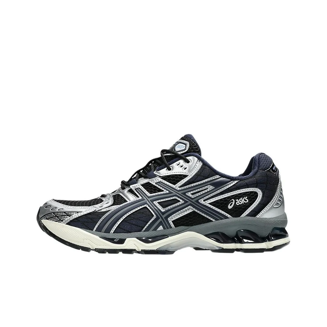 Asics GEL Nimbus 10.1 Low Top Marathon Running Shoes Unisex Silver Black