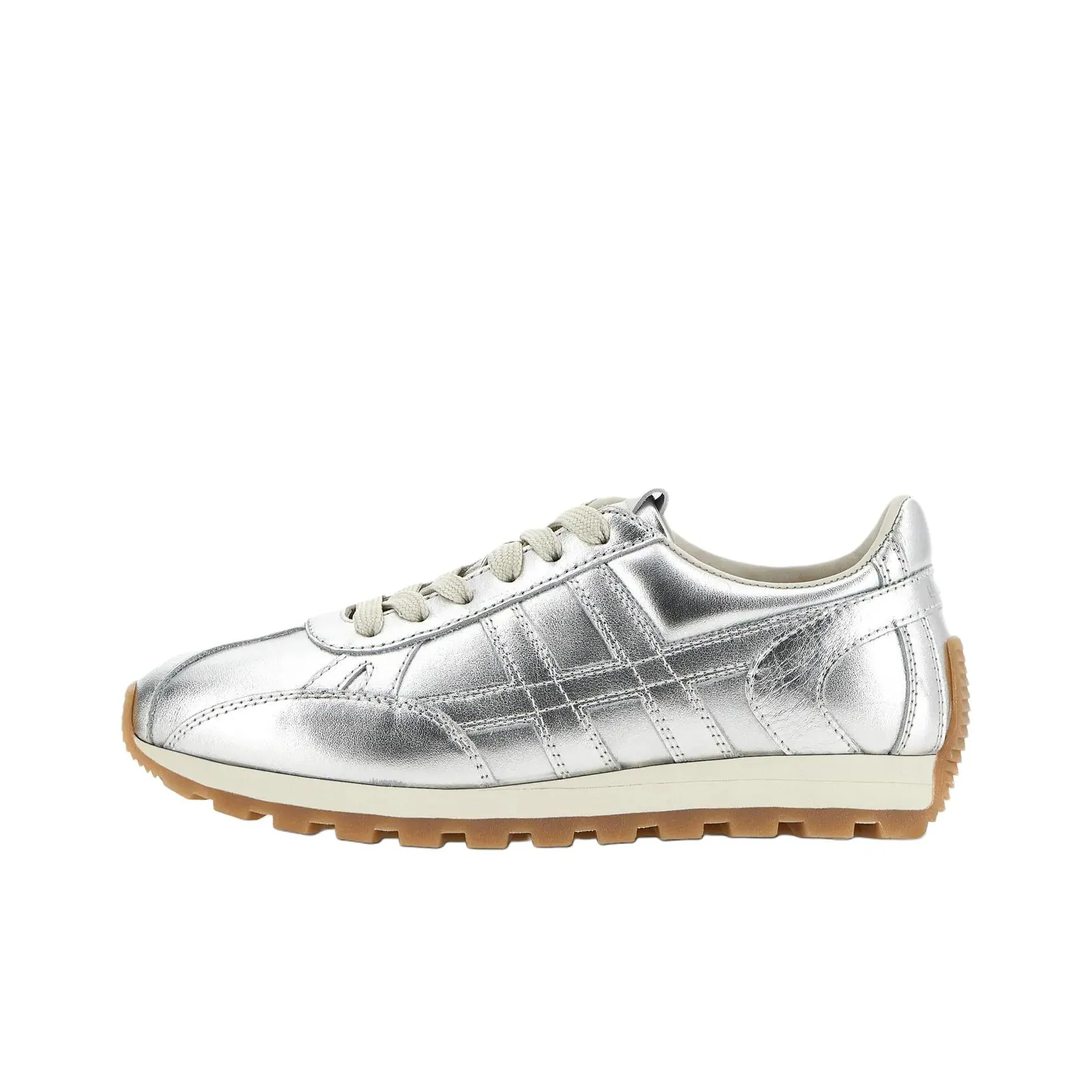 HOGAN 86er Low Top Casual Shoes Women's Silver