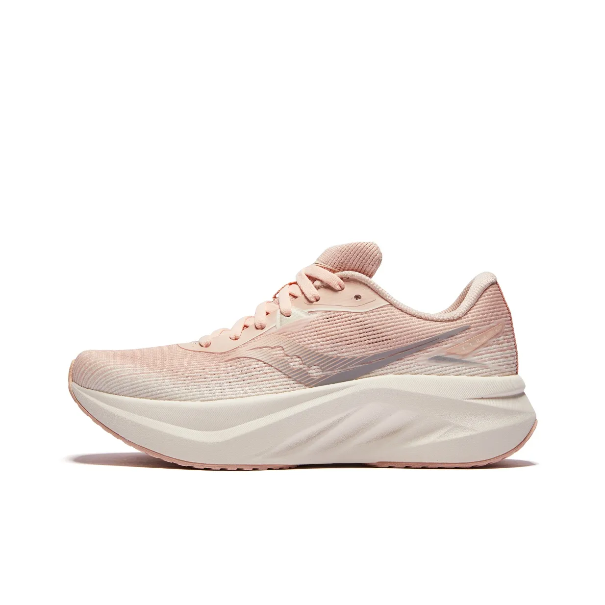 Saucony TIDE Slip-resistant Abrasion-resistant Breathable Coating Support Low-Top Running Shoes Women's Pink Beige