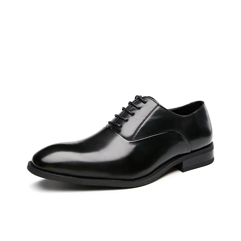 Kaltendin Classic Business Fashion Minimalist Style Elegant Formal Occasions Dress Shoes Men's Black