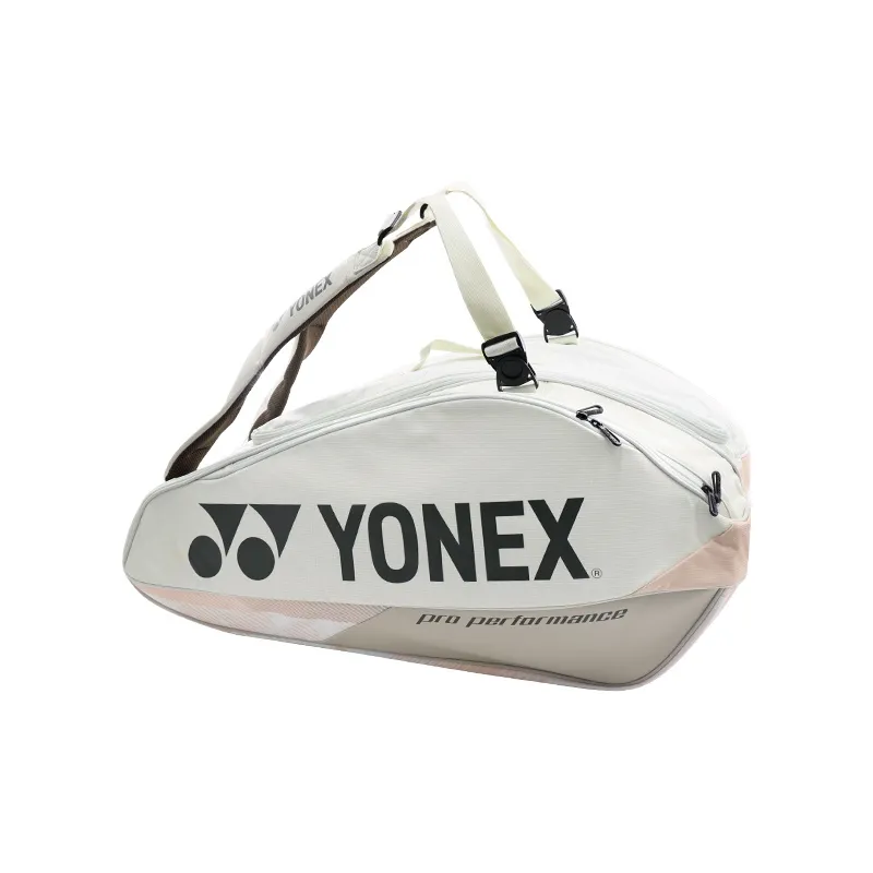 YONEX Badminton Racket Bags Holds 5 Pcs Of Rackets Sports Casual Style Backpack Beach Beige Yellow Unisex