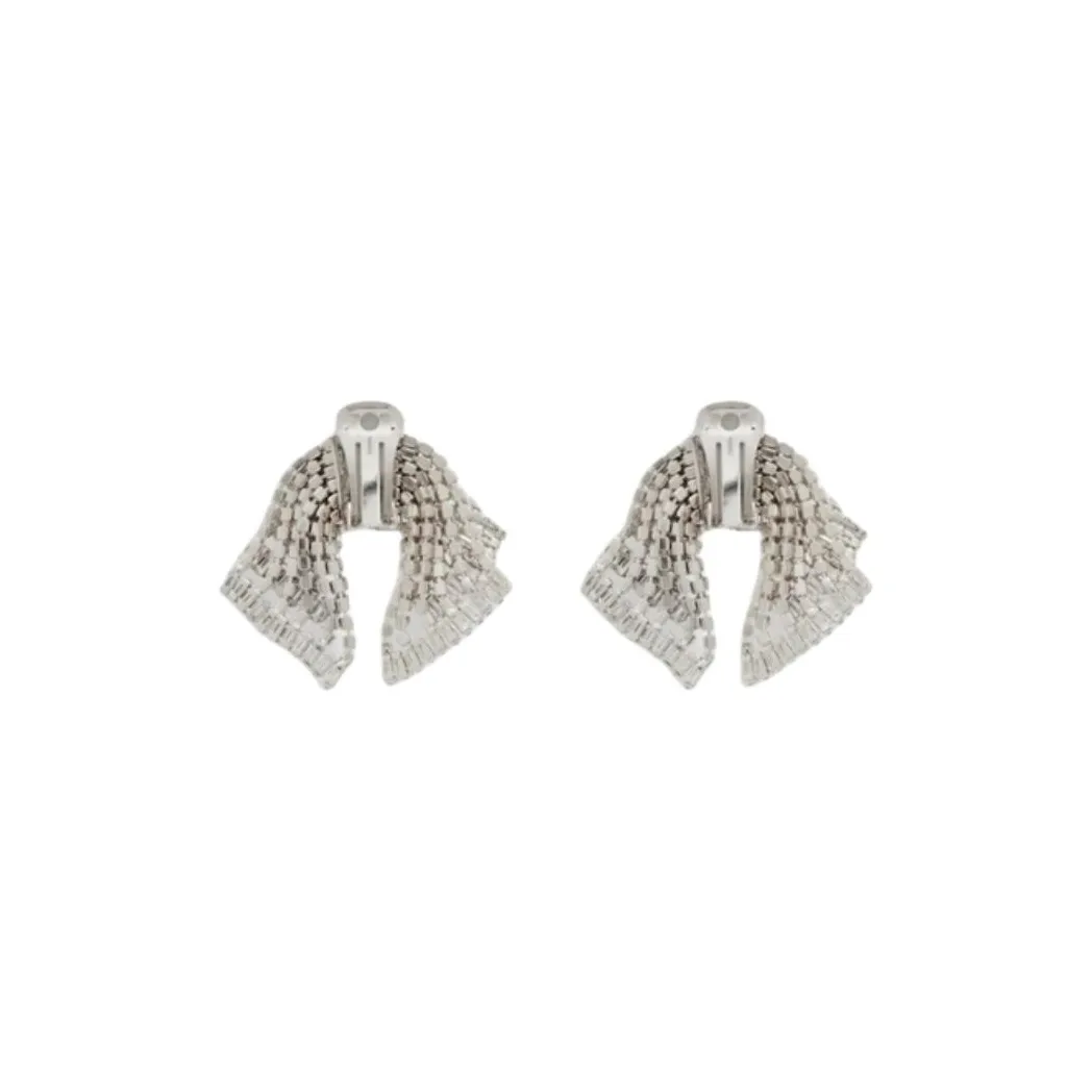 Alessandra Rich Bow Embellished Earrings