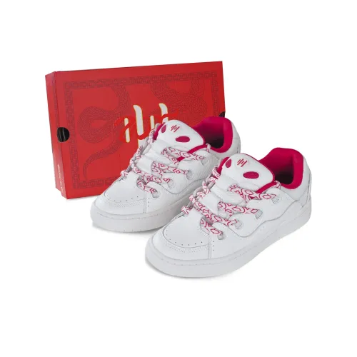 Ollieskate Кроссовки для скейтбординга Low Top Белый и красный Унисекс