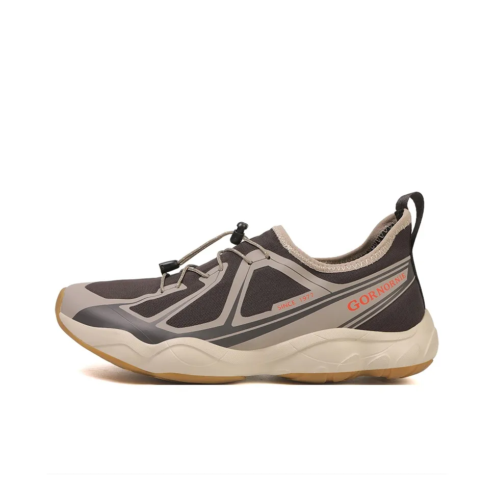 GORNORNIE Износостойкий Легкий Дышащий и Противоскользящий. Низкий Топ Уличная Обувь Мужская Темно-Коричневый Песочный