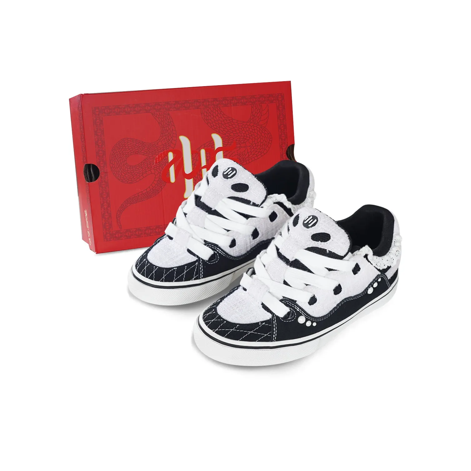 Ollieskate Амортизация Устойчивый к истиранию Легкий Низкий Топ Скейтборд Кроссовки Унисекс Черный Белый