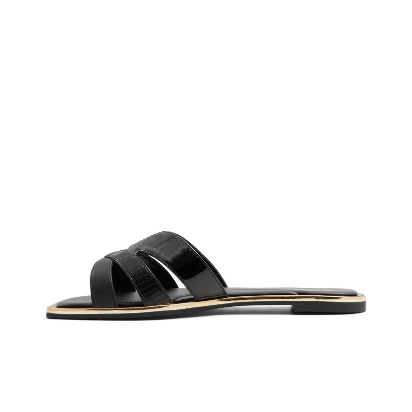 ALDO Slide Slippers Women's Black/Snow White