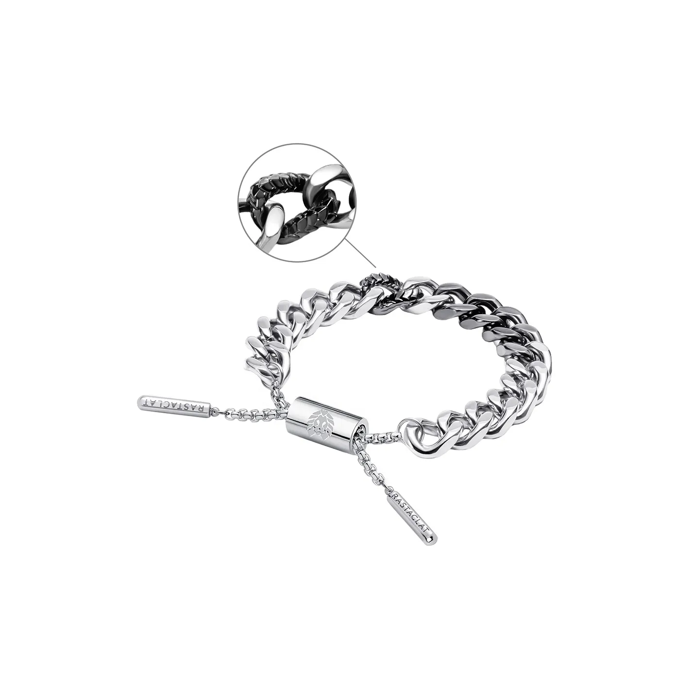 Rastaclat Титановый стальной браслет Little Lion Унисекс