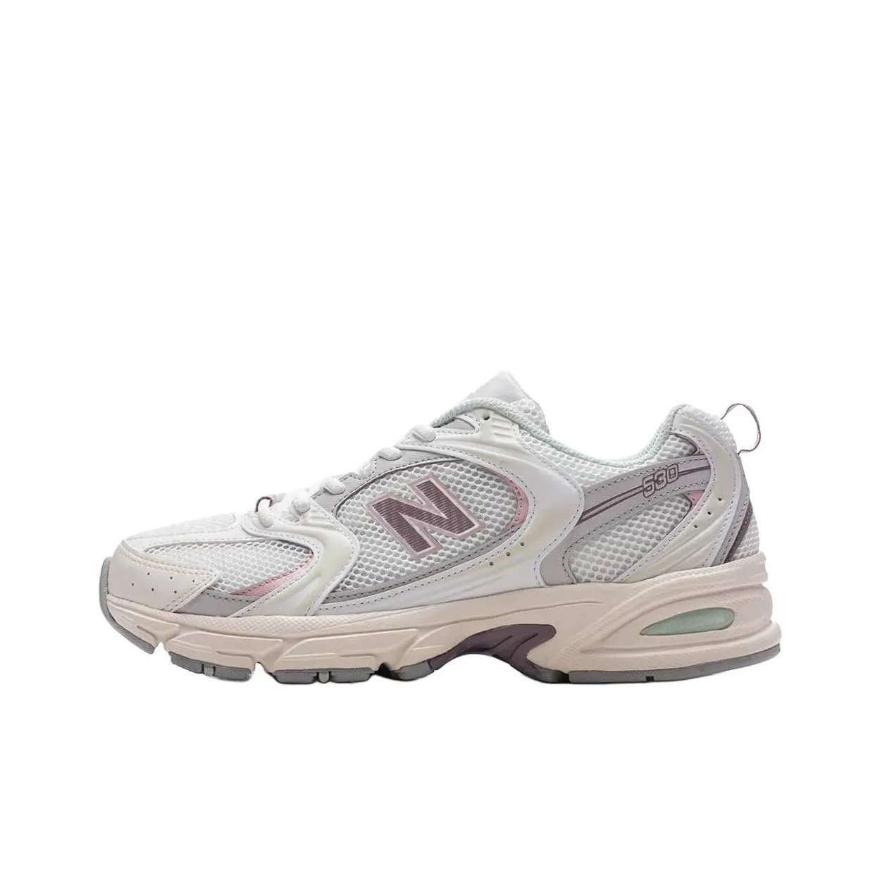 New Balance NB 530 Low Топ Повседневные Беговые Кроссовки Унисекс Белые