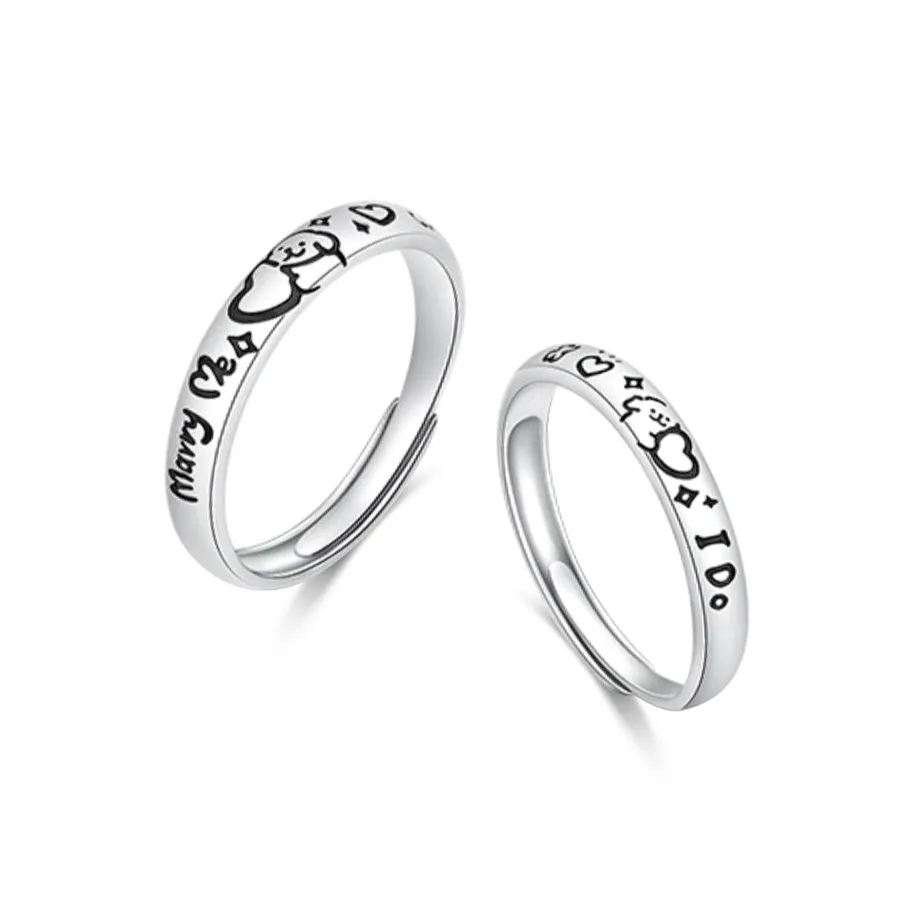 Bailijin S999 Fine Silver Rings Unisex
