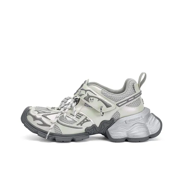 SUGARSU Low Top Chunky Sneakers Women's Mother of Pearl Color