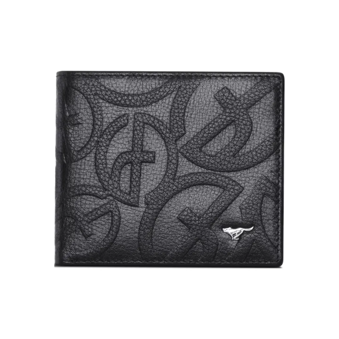 SEPTWOLVES Кошелек из коровьей кожи Мужской Черный