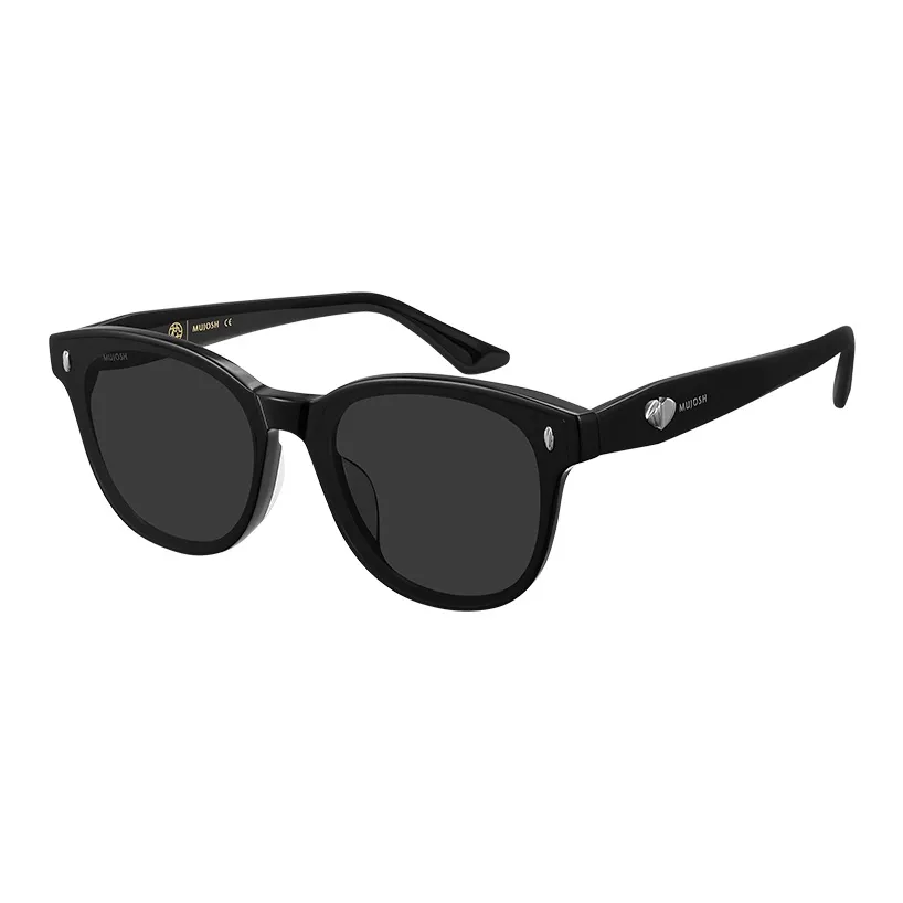 MUJOSH Astral Series Plate Frame With Metal Oval Sun Protection Nylon Polarized Sunglasses Unisex